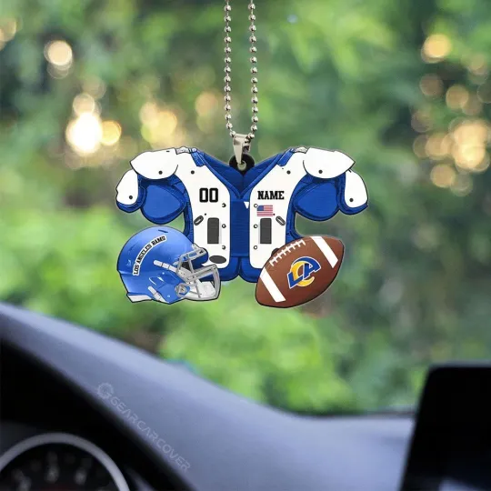 Discover Personalized Los Angeles Football Team Rams Christmas Ornament Holiday Gift