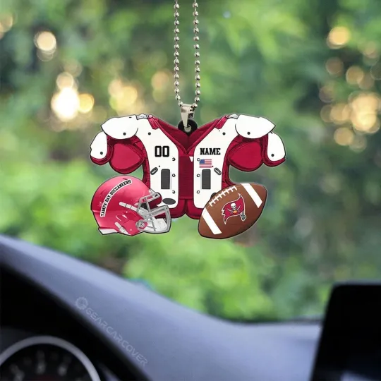 Personalized Tampa Bay Football Team Buccaneers Christmas Ornament Holiday Gift