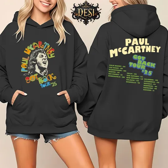 Discover P mccartney Got Back 2025 Peace Tour Dates 2025 Hoodie