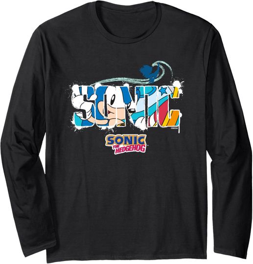 Sonic the Hedgehog - Sonic Wave Long Sleeve T-Shirt