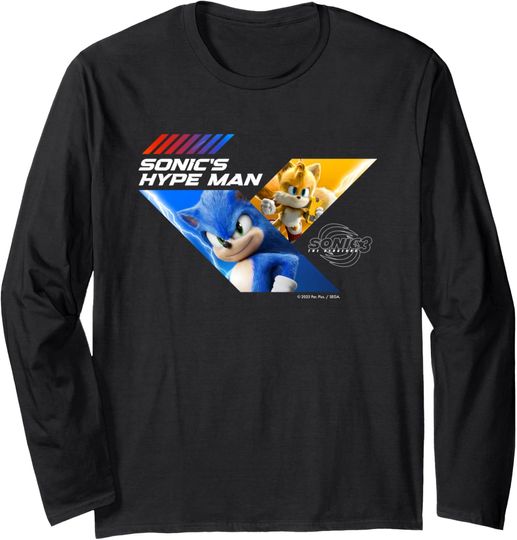 Sonic the Hedgehog 3 - Sonic & Tails "Sonic's Hype Man" Long Sleeve T-Shirt