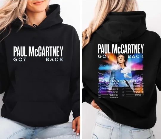 P mccartney Got Back Tour 2025 the Tour Concert Hoodie