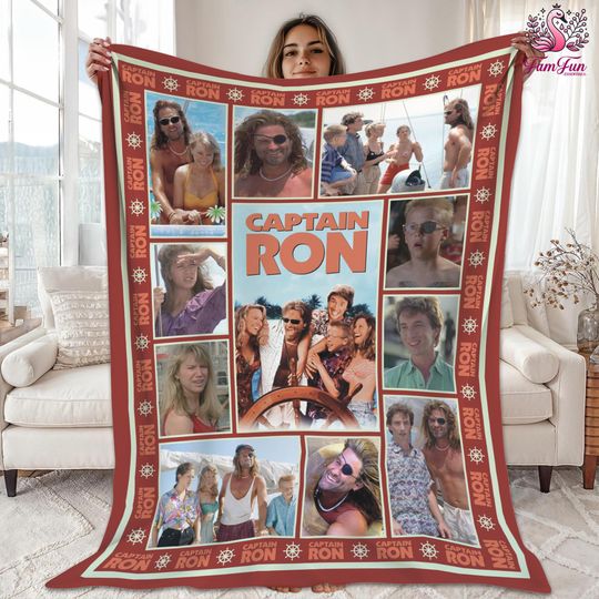 Discover Captain Ron 1992 Movie Fleece Blanket, Captain Ron Kurt Russell Fleece Blanket