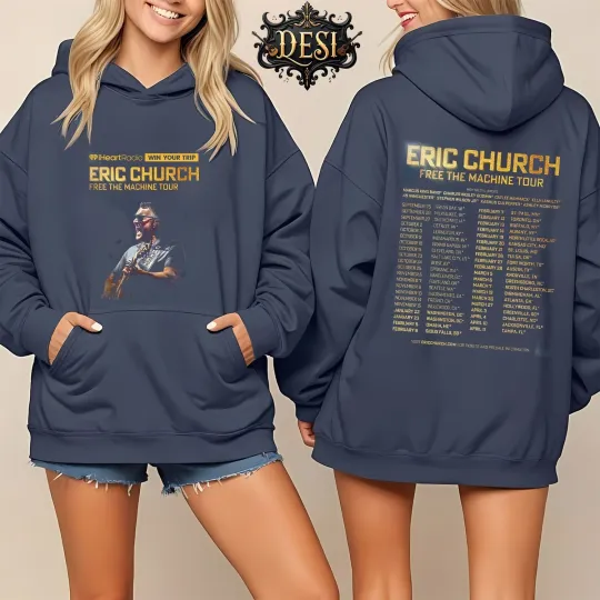 Discover E Church Free The Machine Tour 2025 2026 North America Unisex Hoodie