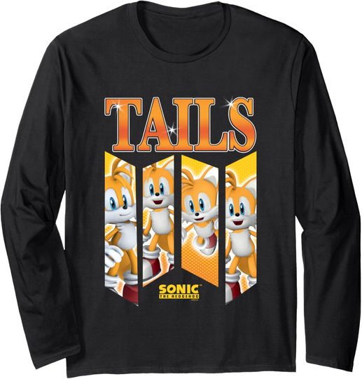Discover Sonic The Hedgehog Tails Speed & Shine Panels Long Sleeve T-Shirt