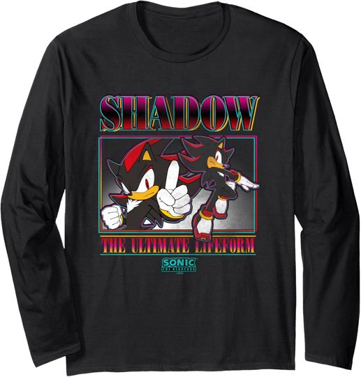 Discover Sonic The Hedgehog Shadow The Ultimate Lifeform Gradient Long Sleeve T-Shirt