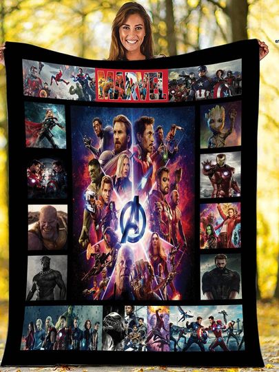 Discover Avengers Fleece Blanket, Superheros Blanket, Spiderman Superhero Bket, Avengers Gifts