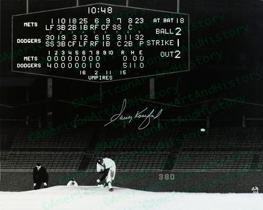Discover Sandy Koufax No Hits the NY Mets
