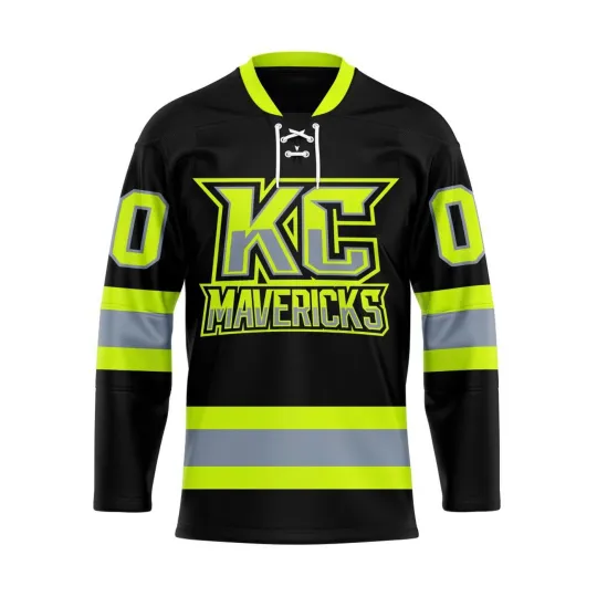Discover Personalized Kansas City Mavericks Firefighters Lace Hockey Shirt Men's Fan Gear