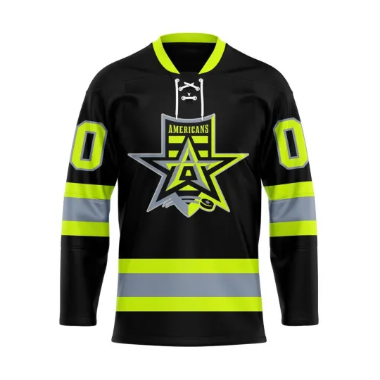 Discover Personalized Allen Americans Firefighters Lace Hockey Shirt Men's Fan Gear Gift