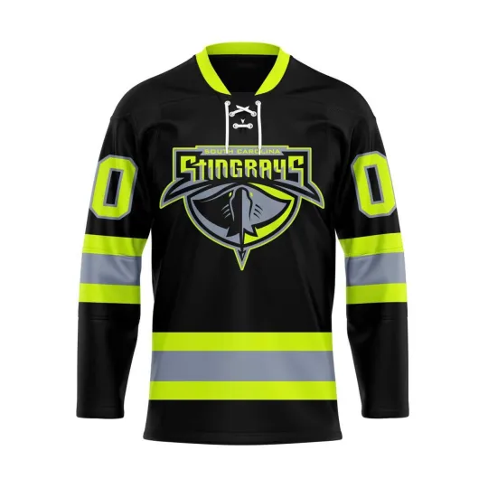 Discover Custom South Carolina Stingrays Firefighters Lace Hockey Shirt Men's Fan Gear