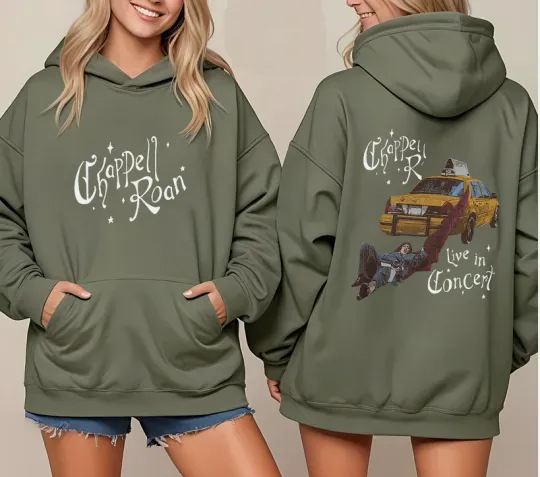 Chappell Roan live In Concert Music 2025 Double Sided Sweater, Hoodie