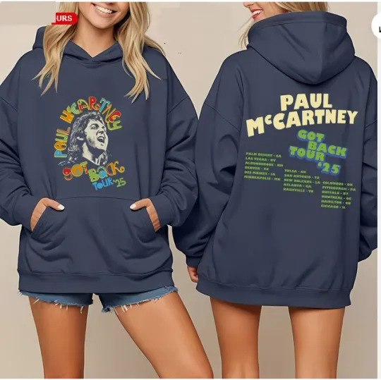 P mccartney Got Back 2025 Peace Tour Dates 2025 Hoodie