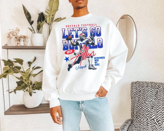 Discover Unstoppable Allen Buffalo Football Vintage Sweatshirt - Buffalo Mafia WNY Gift