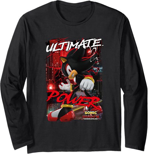 Discover Sonic the Hedgehog Sonic X Shadow Generations Ultimate Power Long Sleeve T-Shirt