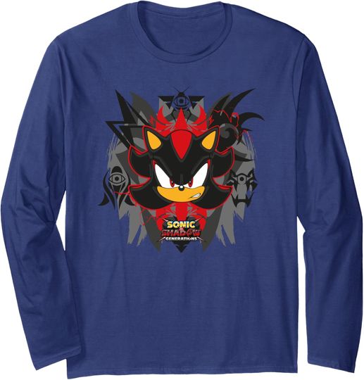 Discover Sonic the Hedgehog, Sonic X Shadow Generations - Symbols Long Sleeve T-Shirt