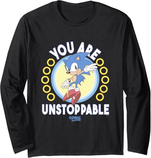 Sonic The Hedgehog Father's Day You Are Unstoppable Retro Long Sleeve T-Shirt