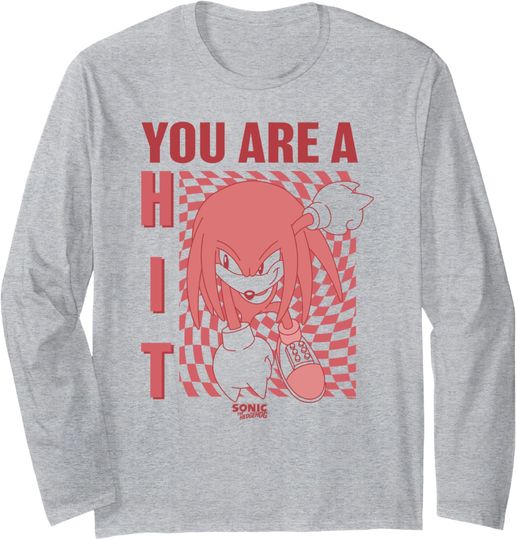 Discover Sonic The Hedgehog Father's Day Knuckles You Are A Hit Long Sleeve T-Shirt