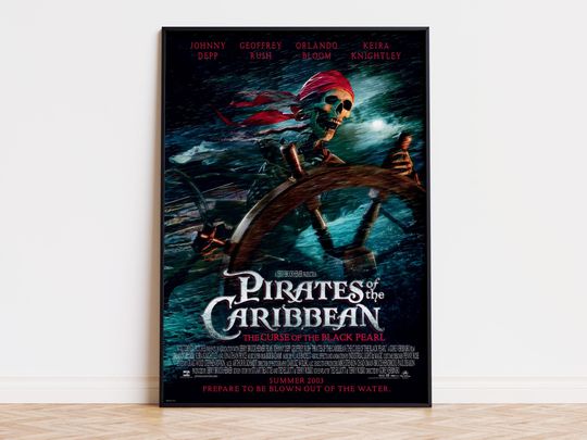 Discover Pirates of the Caribbean - The Curse of the Black Pearl - Movie Poster | Digital Download | High Quality Ready To Print