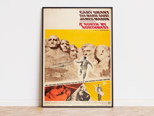 Discover North by Northwest - Movie Poster | Digital Download | High Quality Ready To Print