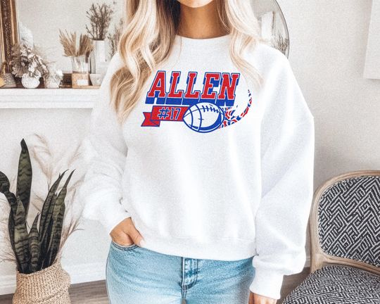 Discover Allen Ball Buffalo Football Vintage Sweatshirt — Buffalo Mafia WNY Logo Sweatshirt