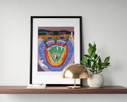Los Angeles, Dodger Stadium. Limited edition print.
