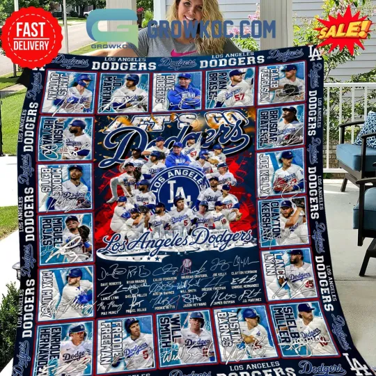 Discover Los Angeles Dodger Let’s Go Dodger Blanket All Size