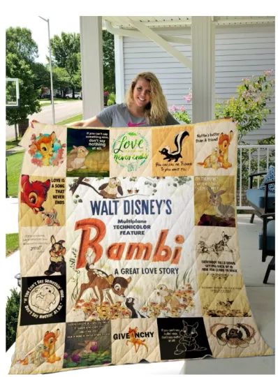 Discover Bambi Quilt Blanket Perfect Gift For Fans
