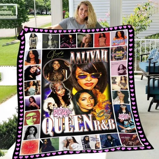 Discover Aaliyah Queen Of R and B Blanket
