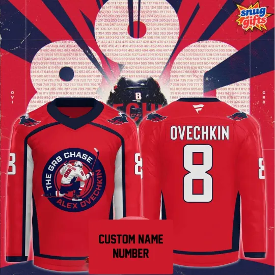Discover Personalize Washington Capitals The GR8 Chase Alex Ovechkin Special Hockey Shirt
