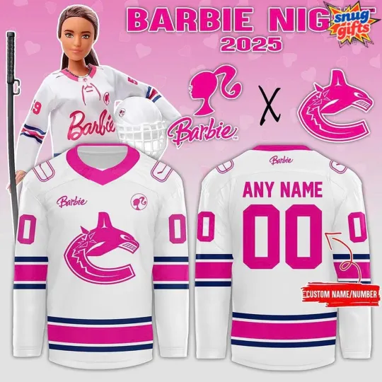 Discover Personalized Vancouver Canucks x Bar.b.ie Night 2025 Hockey Shirt Men's Fan Gear