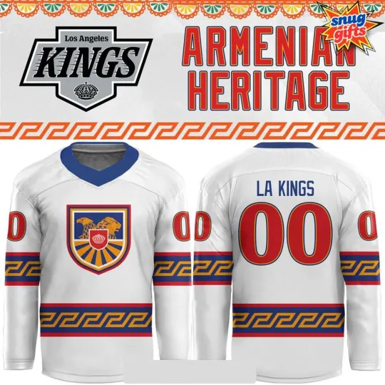 Discover Personalized Los Angeles Kings Armenian Heritage 2025 Special Hockey Shirt Men's