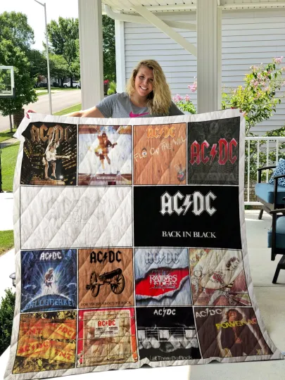 AC.DC Band Quilt Blanket Gift for Fan