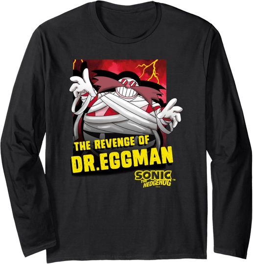 Sonic The Hedgehog Halloween The Revenge Of Dr Eggman Logo Long Sleeve T-Shirt