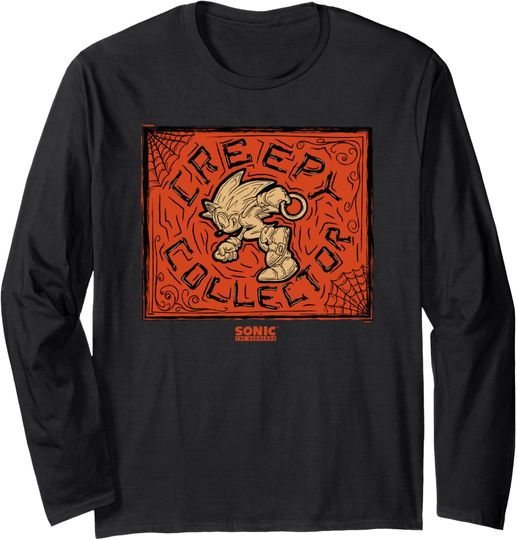 Discover Sonic The Hedgehog Halloween Creepy Collector Spooky Logo Long Sleeve T-Shirt