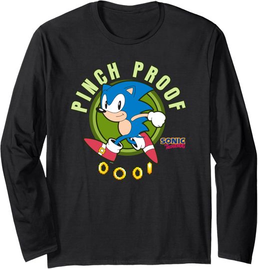 Discover Sonic The Hedgehog St. Patrick's Day Pinch Proof Sonic Long Sleeve T-Shirt