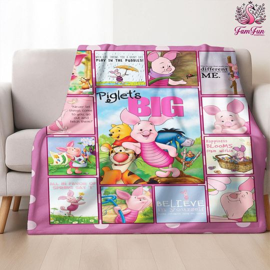 Discover Winnie The Pooh Piglet Fleece Blanket, Piglet Blanket, Winnie Pooh Piglet Blanket, Piglet Birthday Gifts Christmas Gifts