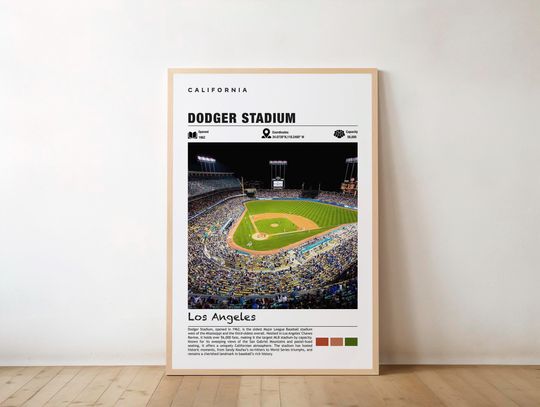 Discover Dodger Stadium Print, Dodger Stadium Poster, Dodger Stadium Wall Art, Dodger Stadium Travel, Dodger Stadium art print, Dodger Stadium print