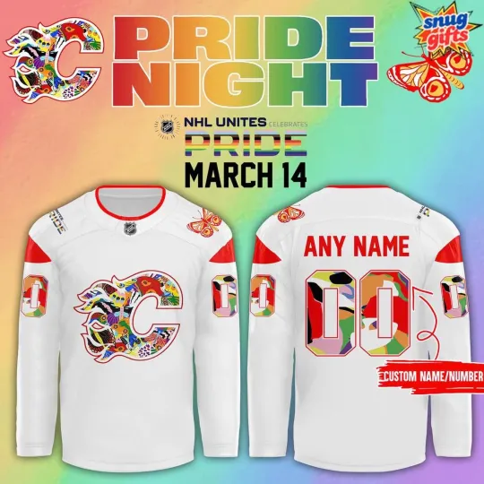 Discover Personalized Calgary Flames Pride Night 2025 Hockey Shirt Men's Fan Gear Gift