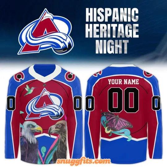 Discover Personalized Colorado Avalanche Hispanic Heritage Night Hockey Shirt Fan Gear