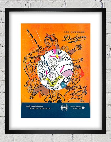 Discover 1965 Vintage Los Angeles Dodgers Program Cover