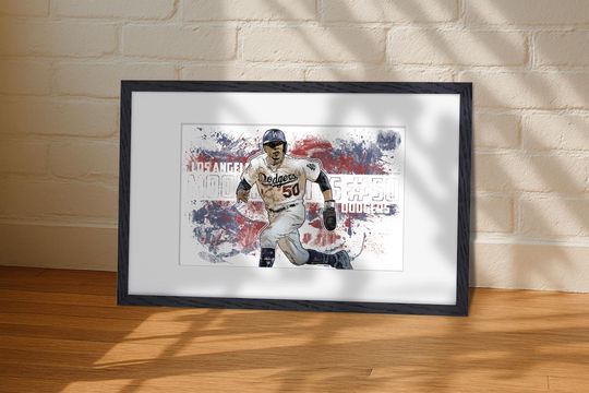 Discover Mookie Betts Dodgers Poster: Sports Art Man Cave Decor