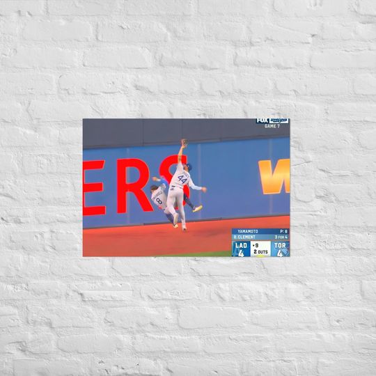 Discover Andy Pages Game 7 Catch - Los Angeles Dodgers World Series Champions 2025 - poster - High Quality poster