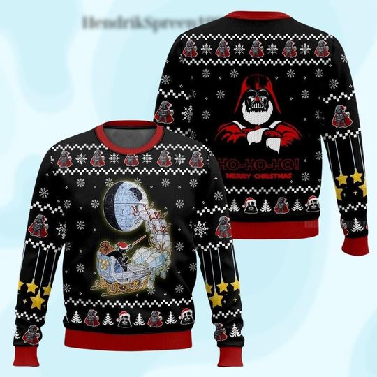 Discover Star Wars Darth Vader Christmas Sweater, Ugly Holiday Sweatshirt for Men Women Kids, Disney Movie Xmas Gift