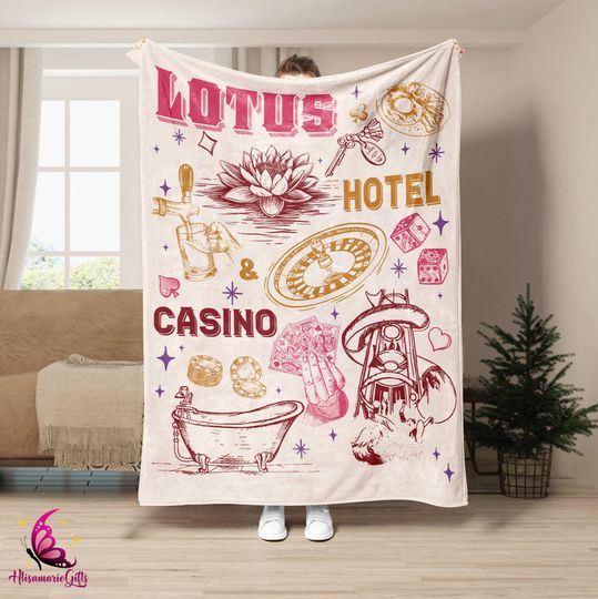 Lotus Hotel & Casino Blanket, Percy Jackson and The Olympians Merch