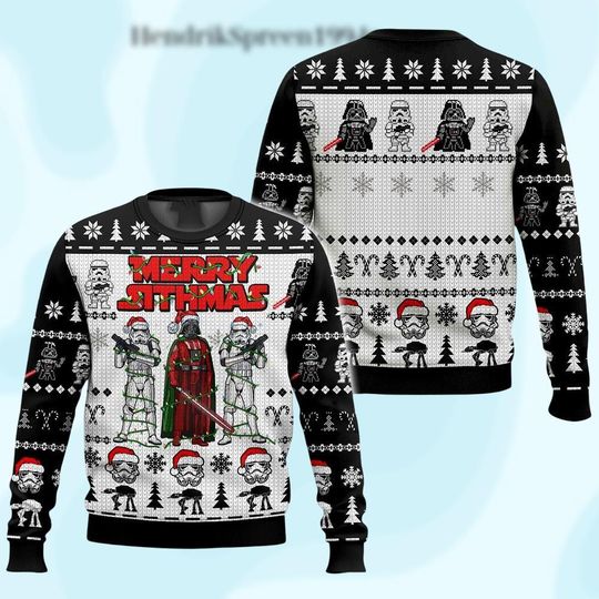 Discover Star Wars Ugly Christmas Sweater, Sithmas Darth Vader Holiday Gift for Fans Men Women Kids