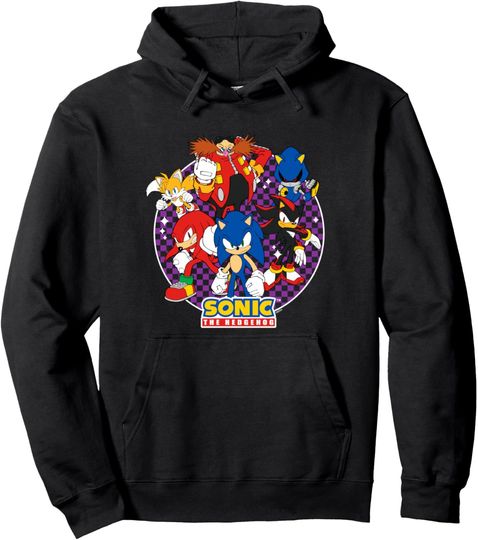 Discover Sonic The Hedgehog Heroes & Villains Epic Portrait Pullover Hoodie