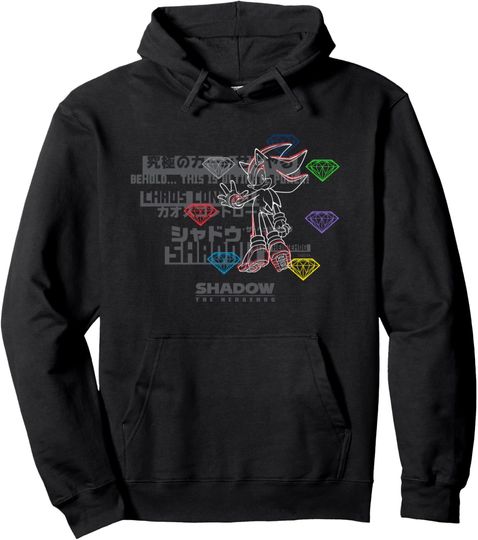 Sonic the Hedgehog, Shadow the Hedgehog - Intense Type Pullover Hoodie