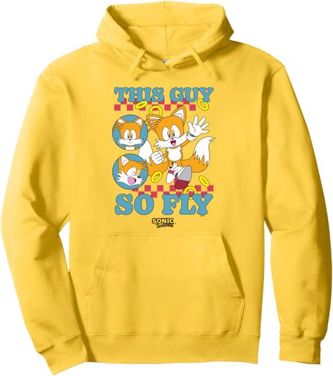 Discover Sonic The Hedgehog This Guy So Fly Tails Vintage Logo Pullover Hoodie