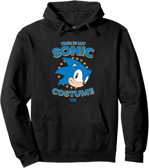 Discover Sonic The Hedgehog Halloween This Is My Sonic Retro Costume Pullover Hoodie